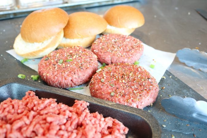 Le burger de bavette du boucher