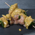 Brochettes de poulet nature