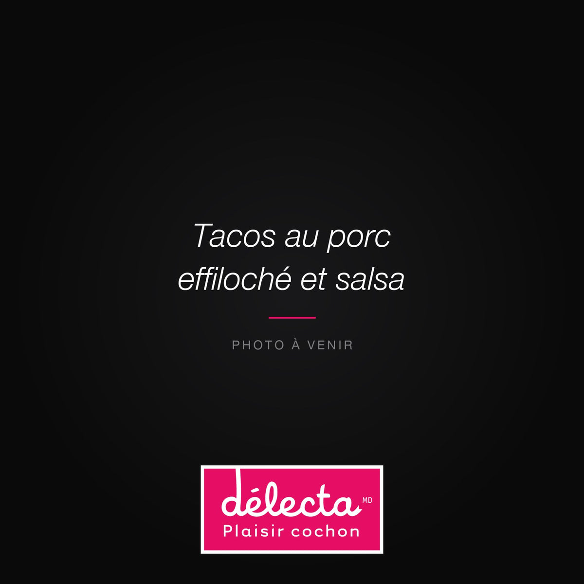 Tacos au porc effiloché et salsa